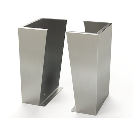 Saginaw Control & Engineering Floor Stand Kit, 24 in. H x 16 in. W x 9.13 in. L, 304 Stainless Steel, 1 PR SCE-FK2416SS